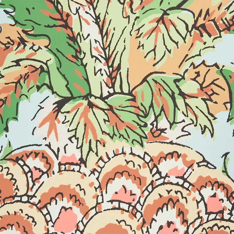 PINEAPPLES SKY Schumacher Wallpaper wallpaper - SKU 5010450