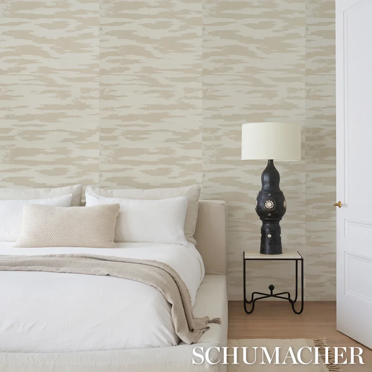 PLASTERED MANUSCRIPT ARCTIC Schumacher Wallpaper wallpaper - SKU 5015331