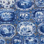 PLATES & PLATTERS BLUE Schumacher Wallpaper wallpaper - SKU 5010410