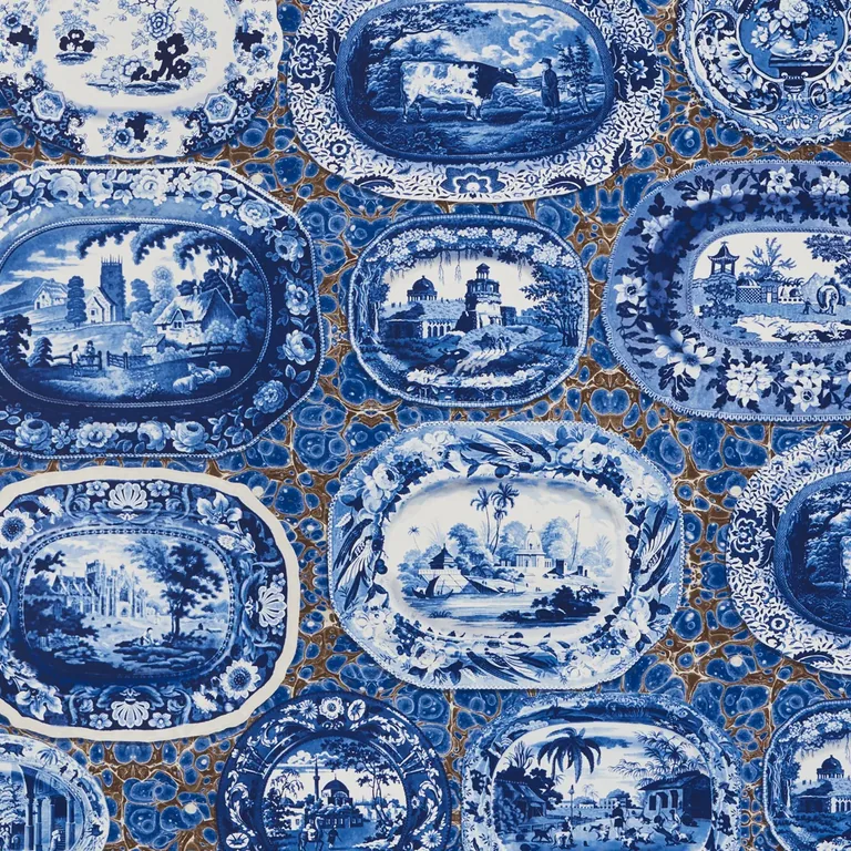 Schumacher PLATES & PLATTERS wallpaper