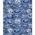 PLATES & PLATTERS BLUE Schumacher Wallpaper wallpaper - SKU 5010410