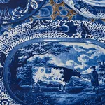 PLATES & PLATTERS BLUE Schumacher Wallpaper wallpaper - SKU 5010410