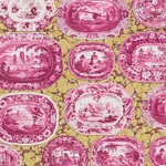PLATES & PLATTERS MAGENTA & YELLOW Schumacher Wallpaper wallpaper - SKU 5010412