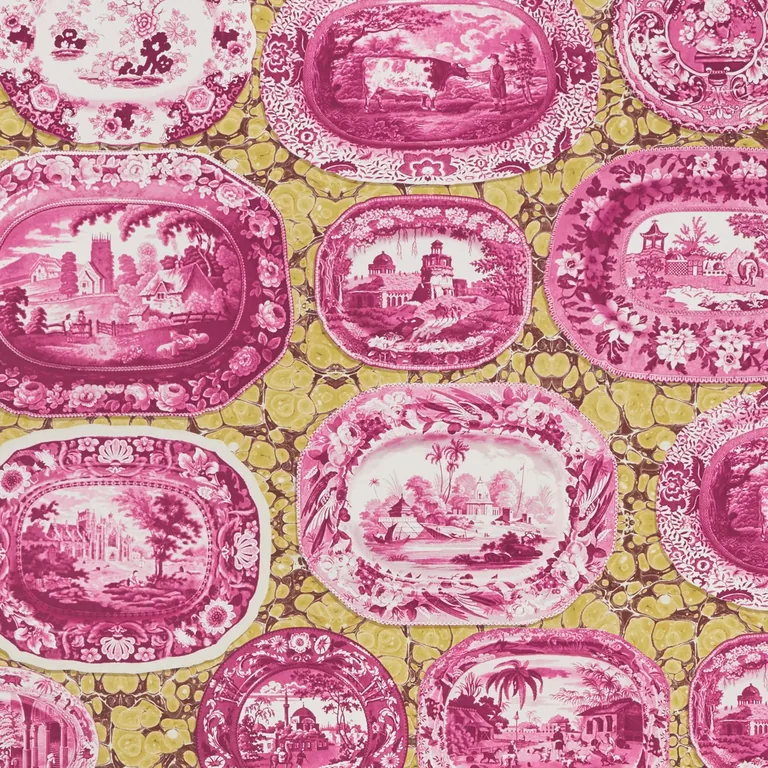 Schumacher PLATES & PLATTERS wallpaper