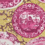 PLATES & PLATTERS MAGENTA & YELLOW Schumacher Wallpaper wallpaper - SKU 5010412