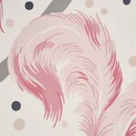 PLUMES ET RUBANS BLUSH Schumacher Wallpaper wallpaper - SKU 5009181