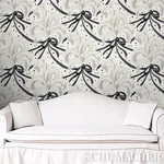 PLUMES ET RUBANS CHAMPAGNE Schumacher Wallpaper wallpaper - SKU 5009182