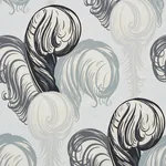 PLUMES GRISAILLE Schumacher Wallpaper wallpaper - SKU 5009151