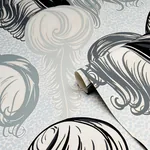 PLUMES GRISAILLE Schumacher Wallpaper wallpaper - SKU 5009151