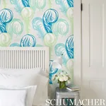 PLUMES PEACOCK Schumacher Wallpaper wallpaper - SKU 5009152
