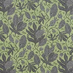POLKA DOT JUNGLE BLACK & GREEN Schumacher Wallpaper wallpaper - SKU 5015460
