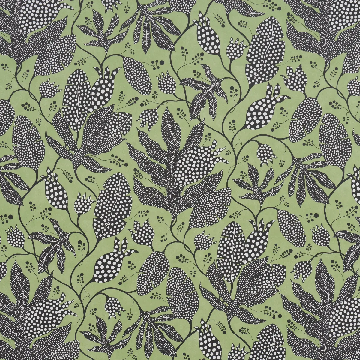 5015460 | POLKA DOT JUNGLE – BLACK & GREEN