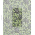 POLKA DOT JUNGLE BLACK & GREEN Schumacher Wallpaper wallpaper - SKU 5015460