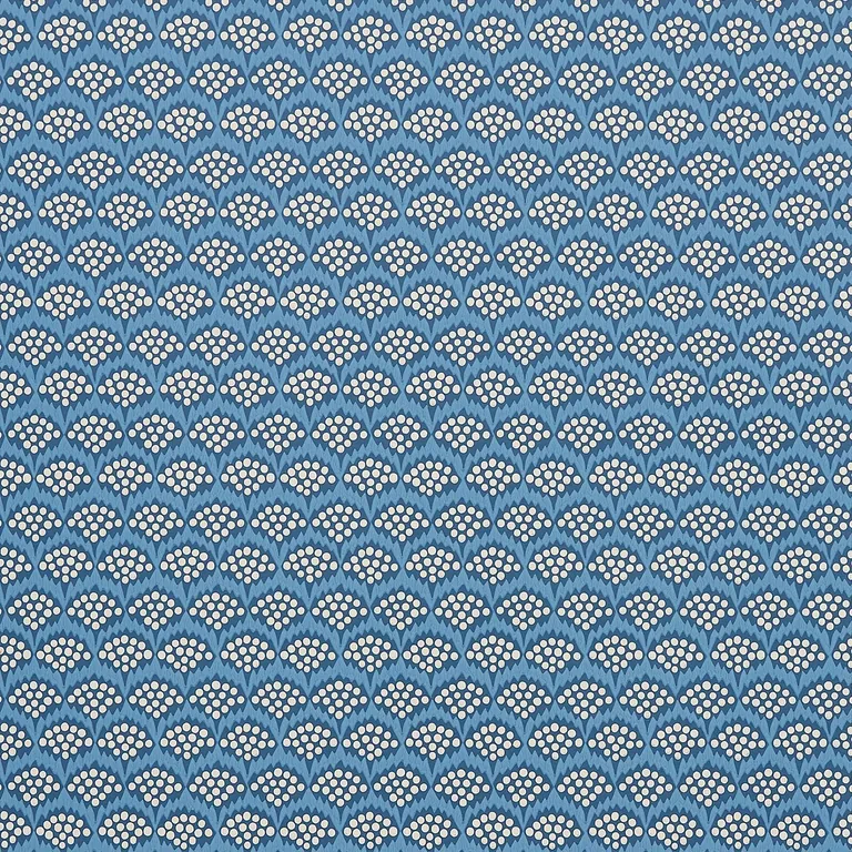 Schumacher POLLEN wallpaper, color FRENCH BLUE, SKU 5014960