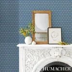POLLEN - FRENCH BLUE Schumacher Wallpaper | Wallpaper Twins POLLEN FRENCH BLUE Schumacher Wallpaper wallpaper - SKU 5014960
