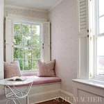 POM POM FOREST - BLUSH Schumacher Wallpaper | Wallpaper Twin POM POM FOREST BLUSH Schumacher Wallpaper wallpaper - SKU 5014060