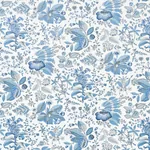 POMEGRANATE BOTANICAL - BLUE Schumacher Wallpaper | Wallpape POMEGRANATE BOTANICAL BLUE Schumacher Wallpaper wallpaper - SKU 5010443