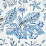 POMEGRANATE BOTANICAL - BLUE Schumacher Wallpaper | Wallpape POMEGRANATE BOTANICAL BLUE Schumacher Wallpaper wallpaper - SKU 5010443