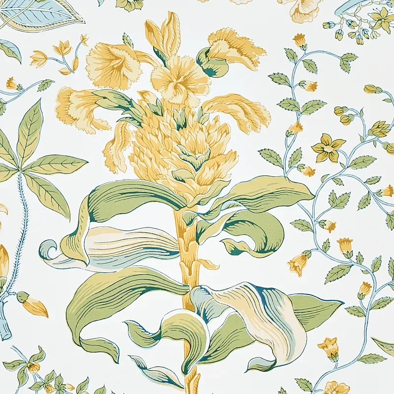 POMEGRANATE BOTANICAL CITRON Schumacher Wallpaper wallpaper - SKU 5010442