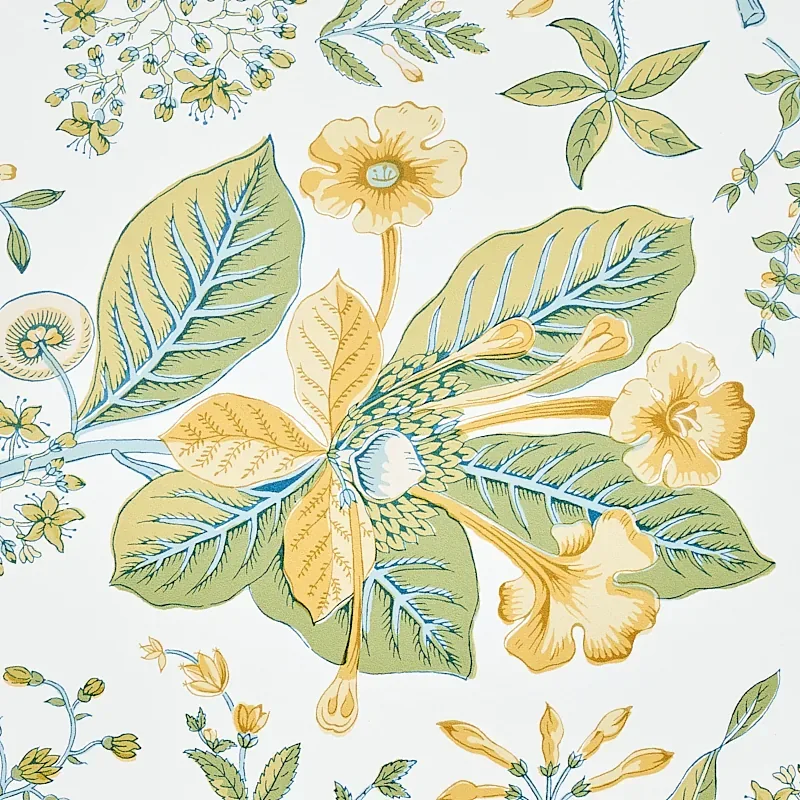 POMEGRANATE BOTANICAL CITRON Schumacher Wallpaper wallpaper - SKU 5010442