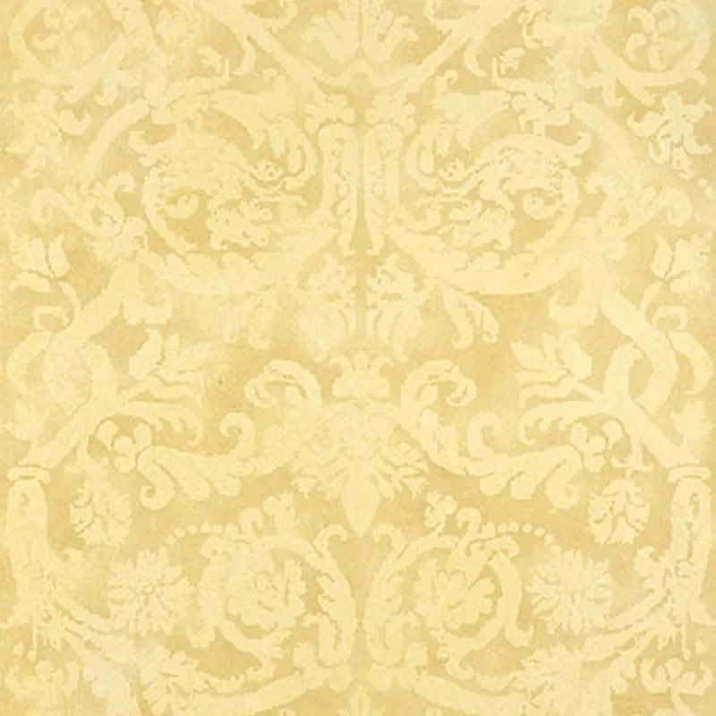 PONTINE DAMASK SOFT GOLD Schumacher Wallpaper wallpaper - SKU 529111