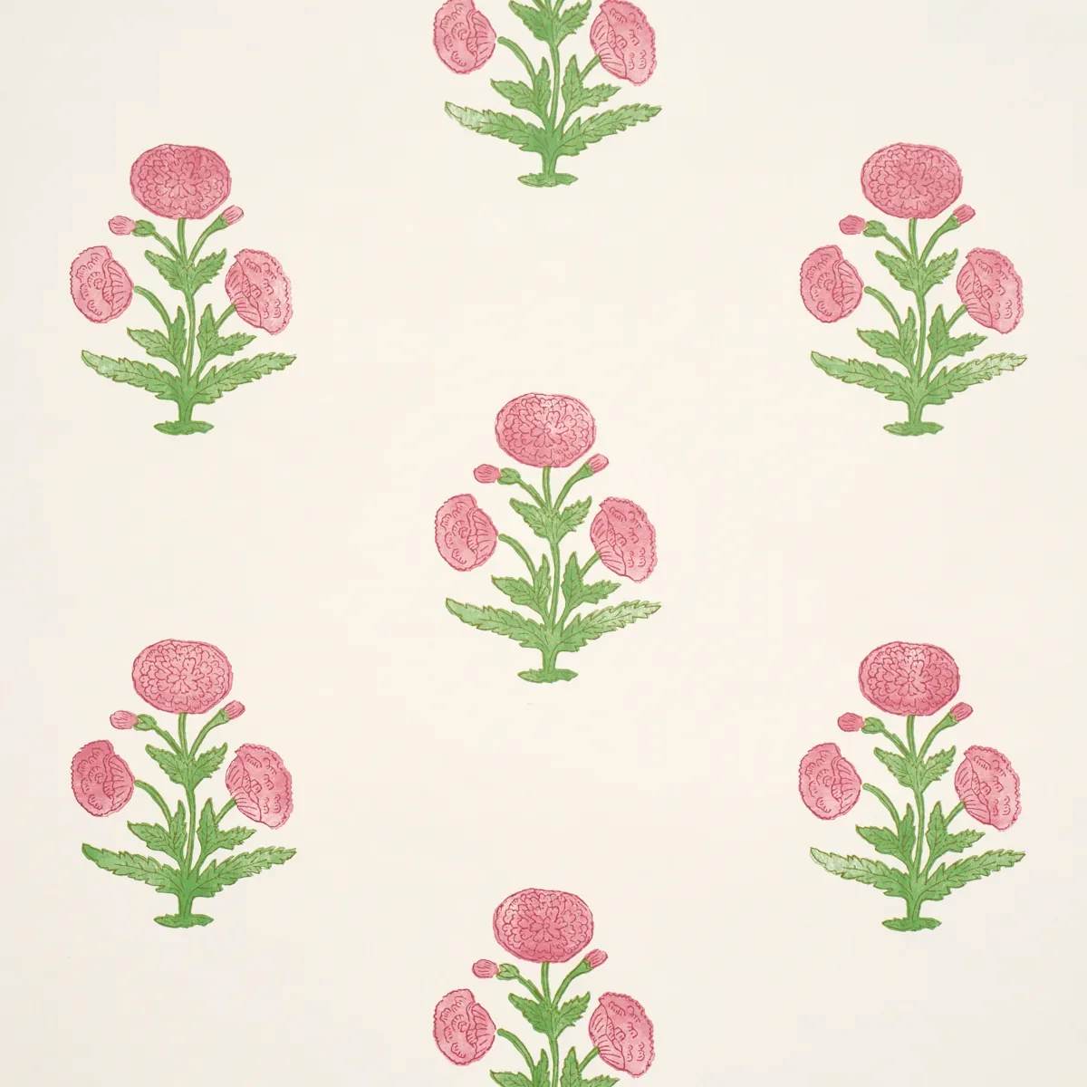 Poppy Print ROSE & GRASS Schumacher Wallpaper wallpaper - SKU 5017980