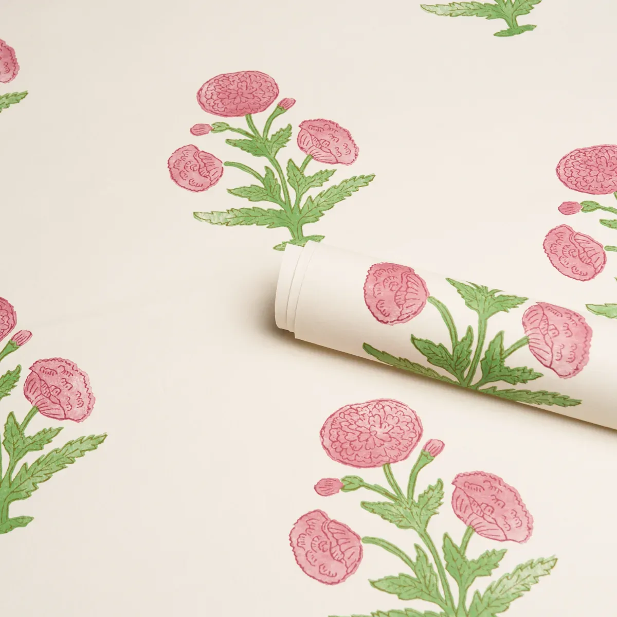 Poppy Print - ROSE & GRASS Schumacher Wallpaper | Wallpaper Poppy Print ROSE & GRASS Schumacher Wallpaper wallpaper - SKU 5017980