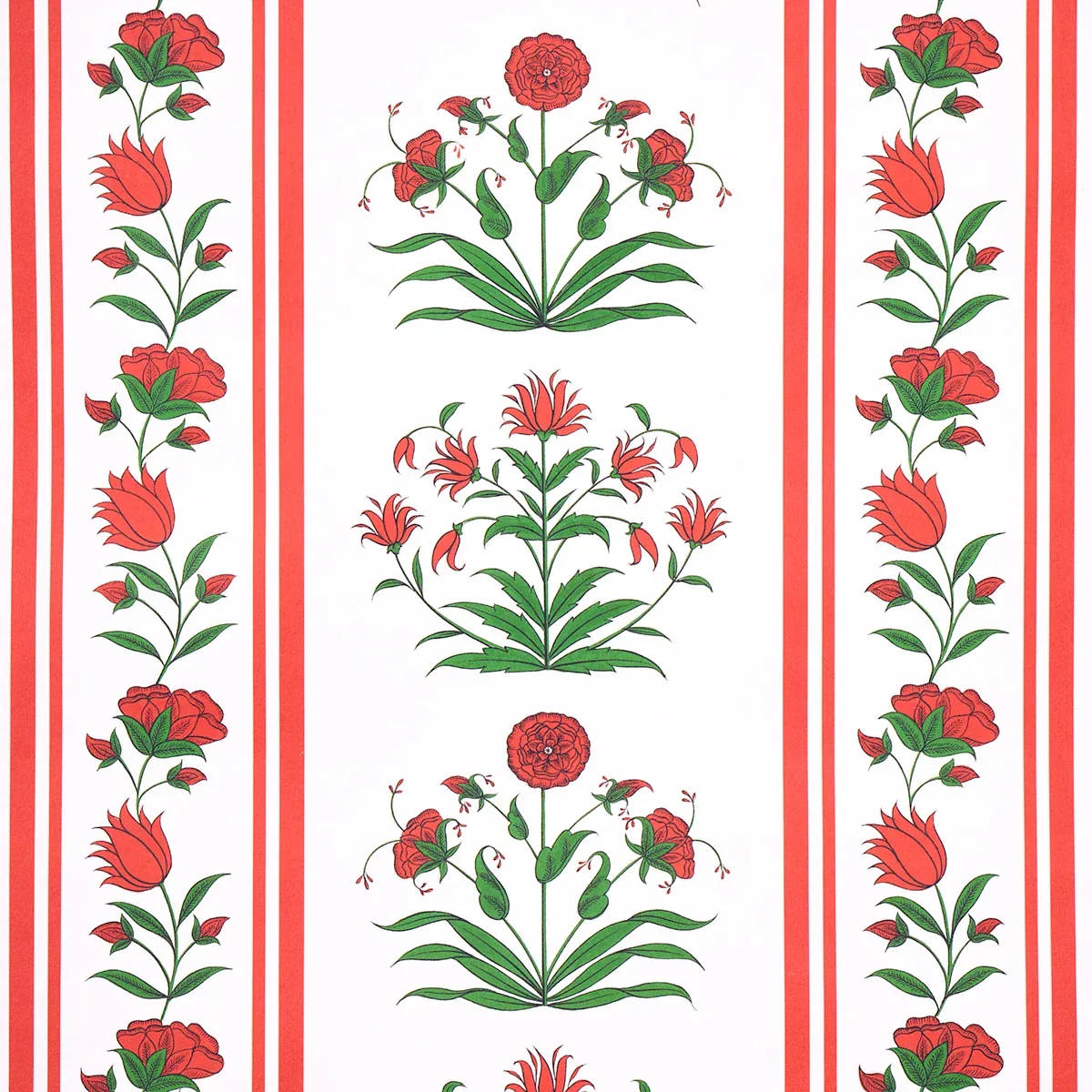 POPPY STRIPES RED Schumacher Wallpaper wallpaper - SKU 5014450