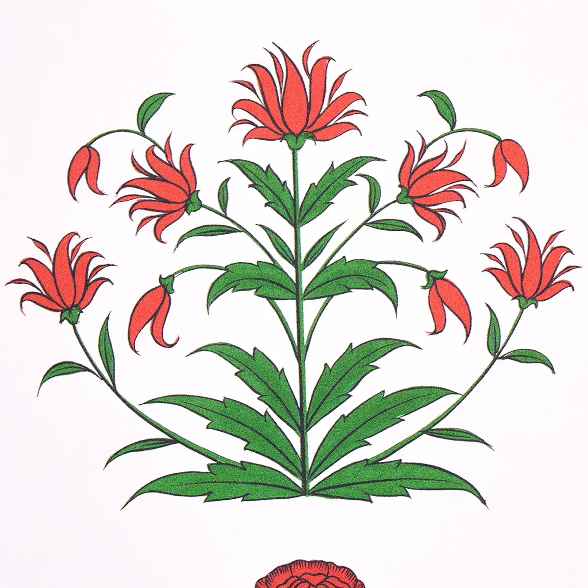 POPPY STRIPES RED Schumacher Wallpaper wallpaper - SKU 5014450