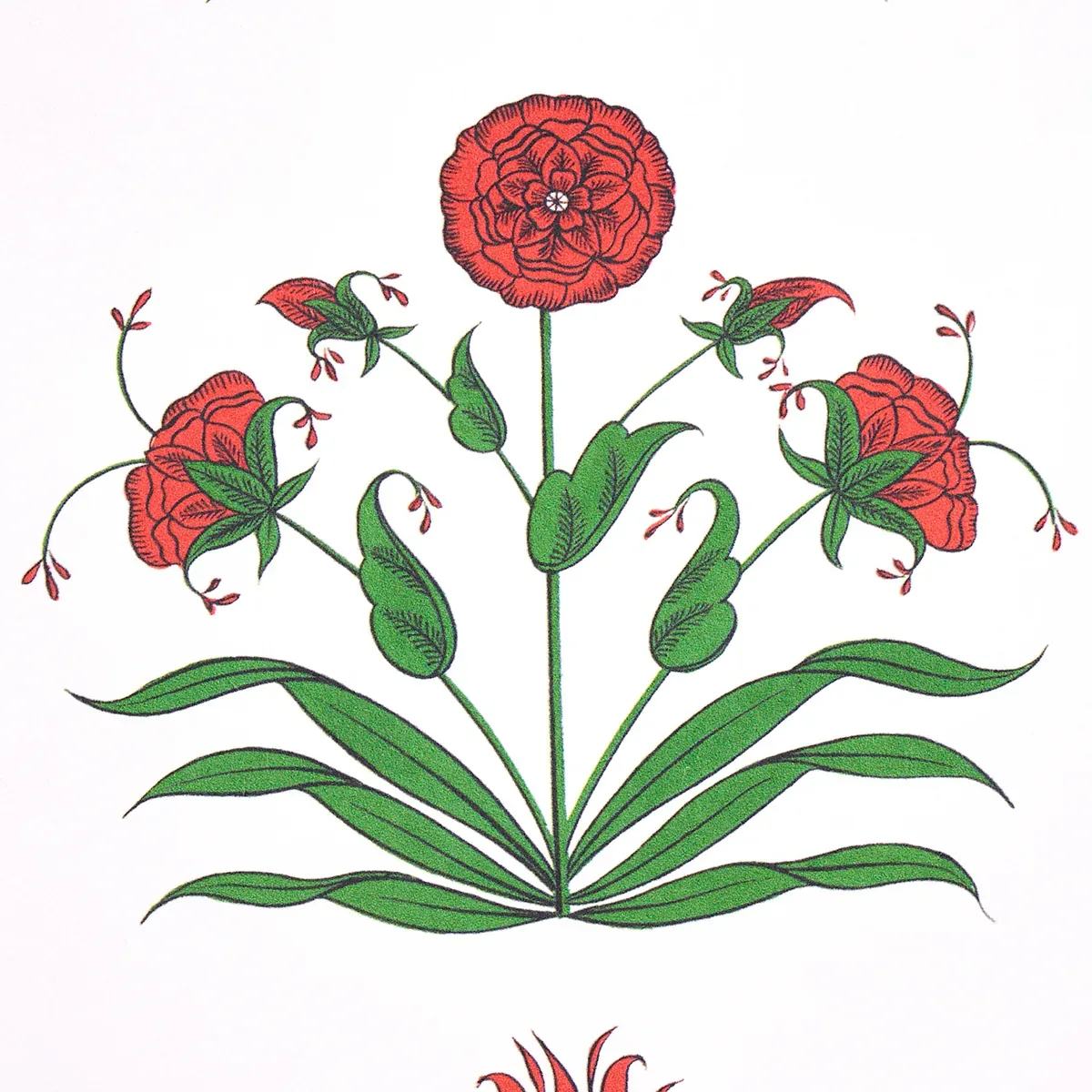 POPPY STRIPES RED Schumacher Wallpaper wallpaper - SKU 5014450