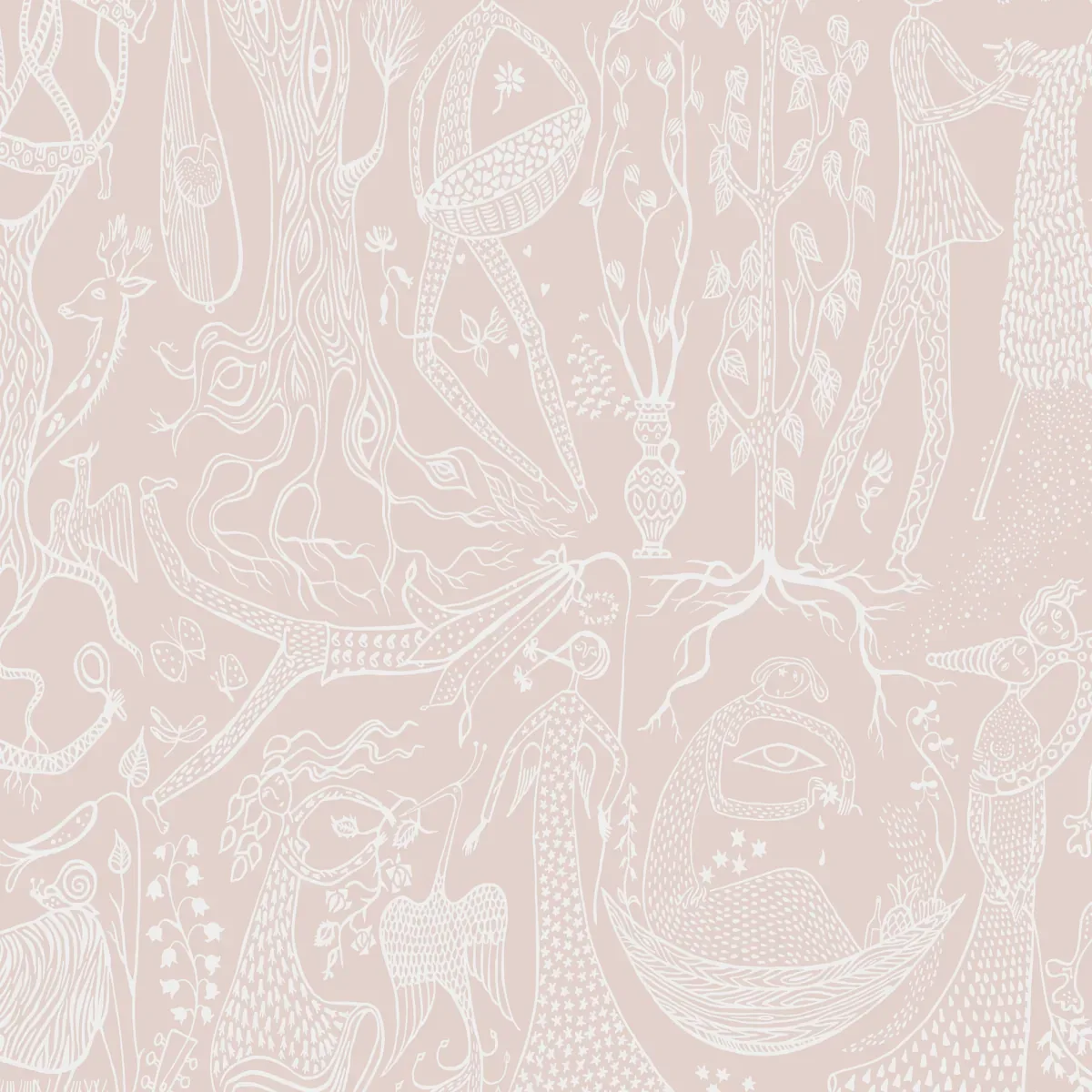 POÈME D'AMOUR BLUSH Schumacher Wallpaper wallpaper - SKU 1764