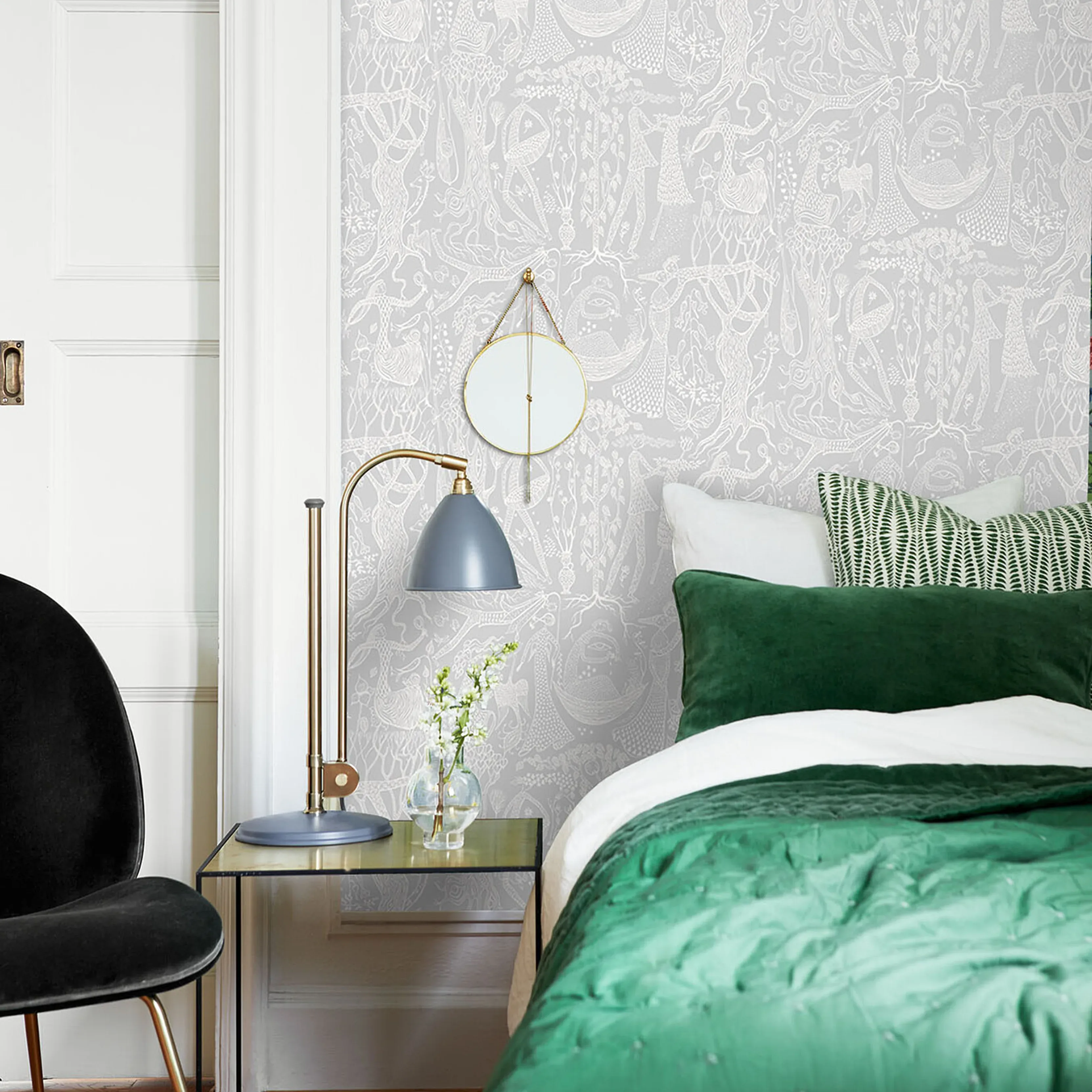 POÈME D'AMOUR - GREY Schumacher Wallpaper | Wallpaper Twins POÈME D'AMOUR GREY Schumacher Wallpaper wallpaper - SKU 1762