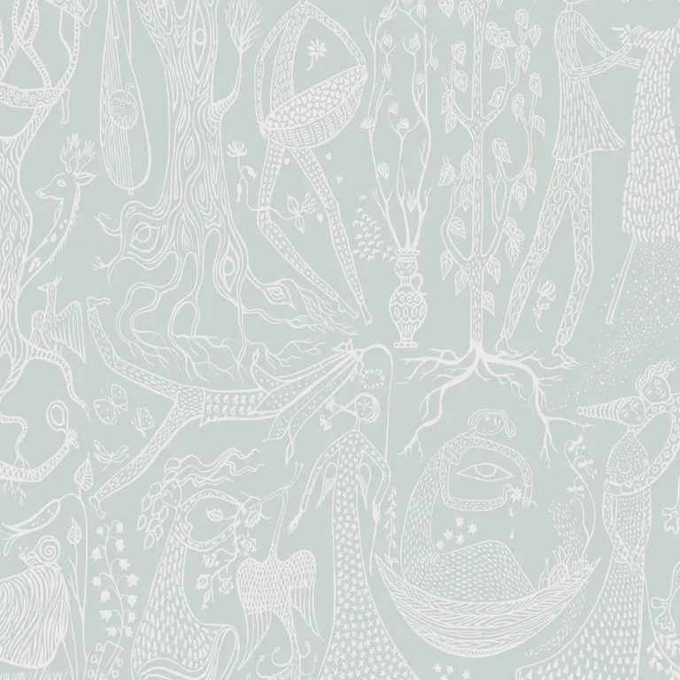 Schumacher POÈME D'AMOUR wallpaper, color MINERAL, SKU 1761