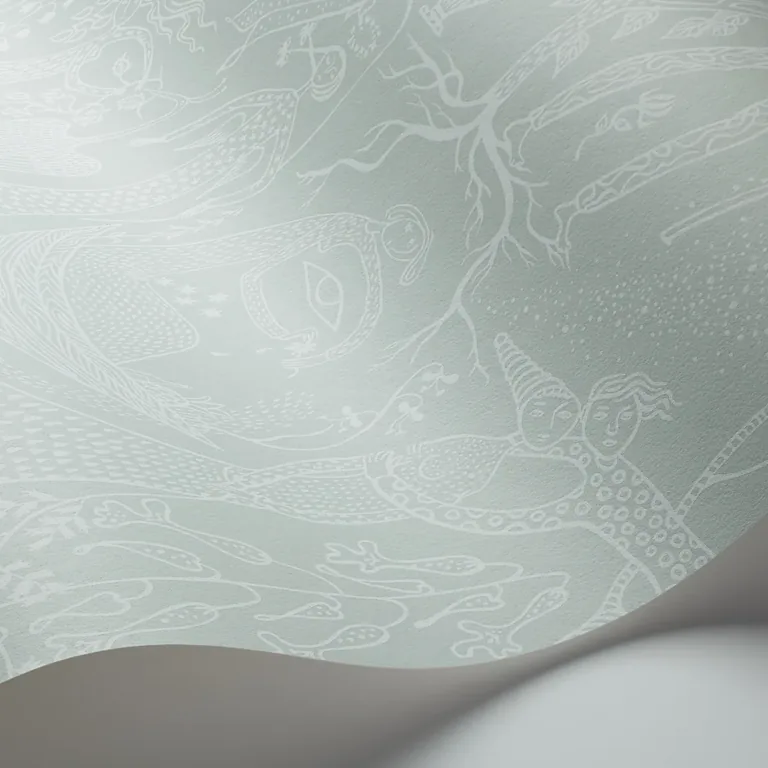 Schumacher POÈME D'AMOUR wallpaper, color MINERAL, SKU 1761
