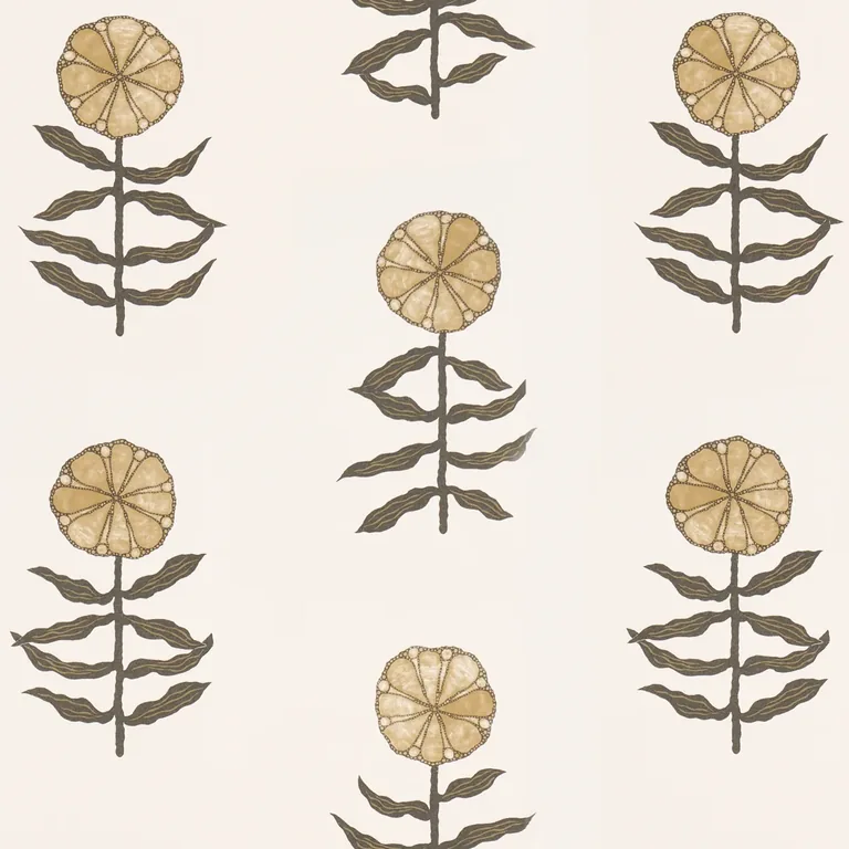 Schumacher PRETTY PETALS wallpaper, color NEUTRAL, SKU 5015450