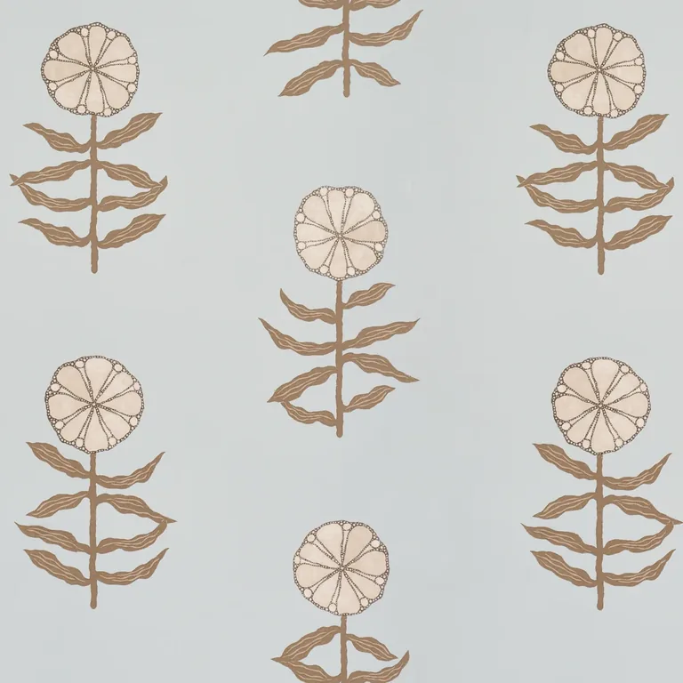 Schumacher PRETTY PETALS wallpaper, color SKY, SKU 5015453