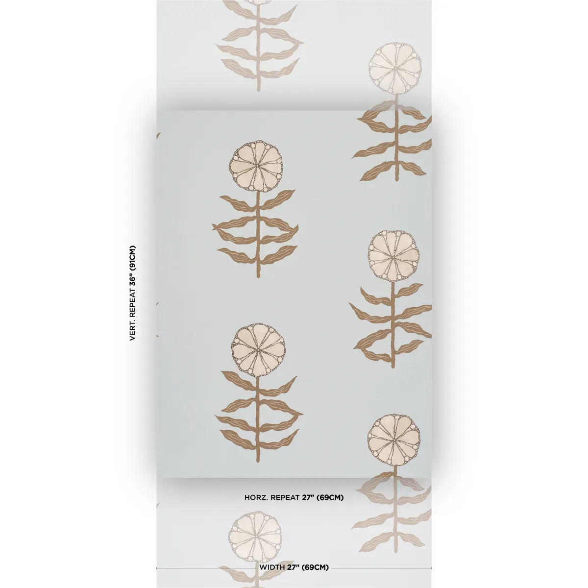 PRETTY PETALS - SKY Schumacher Wallpaper | Wallpaper Twins PRETTY PETALS SKY Schumacher Wallpaper wallpaper - SKU 5015453