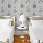 PRETTY PETALS - SKY Schumacher Wallpaper | Wallpaper Twins PRETTY PETALS SKY Schumacher Wallpaper wallpaper - SKU 5015453