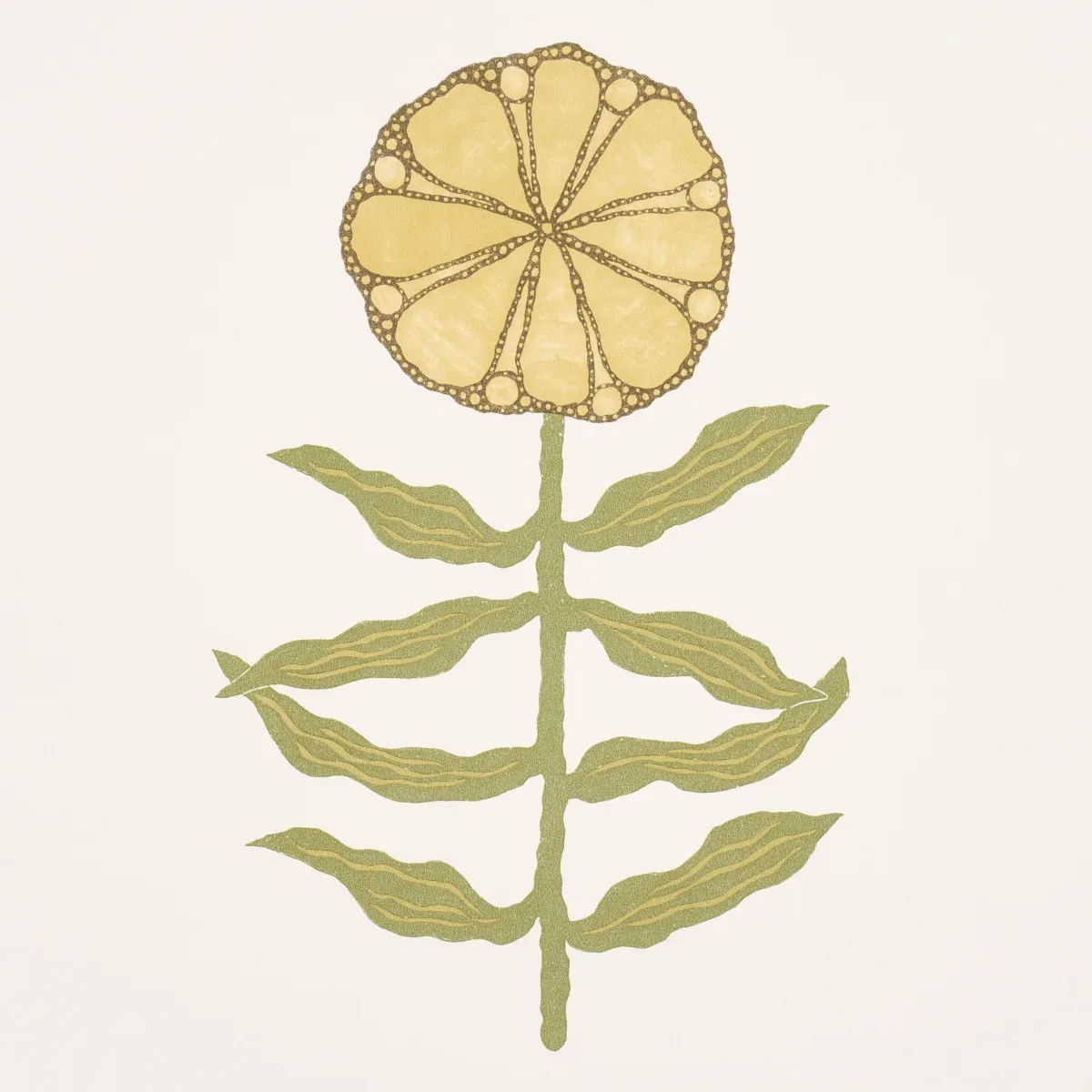 PRETTY PETALS - SOFT YELLOW Schumacher Wallpaper | Wallpaper PRETTY PETALS SOFT YELLOW Schumacher Wallpaper wallpaper - SKU 5015452