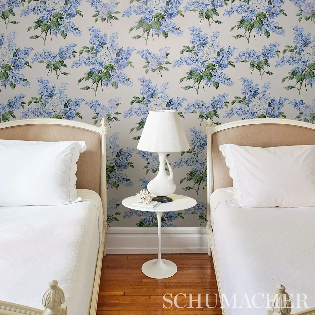 PROUST'S LILACS BLUE Schumacher Wallpaper wallpaper - SKU 5014311
