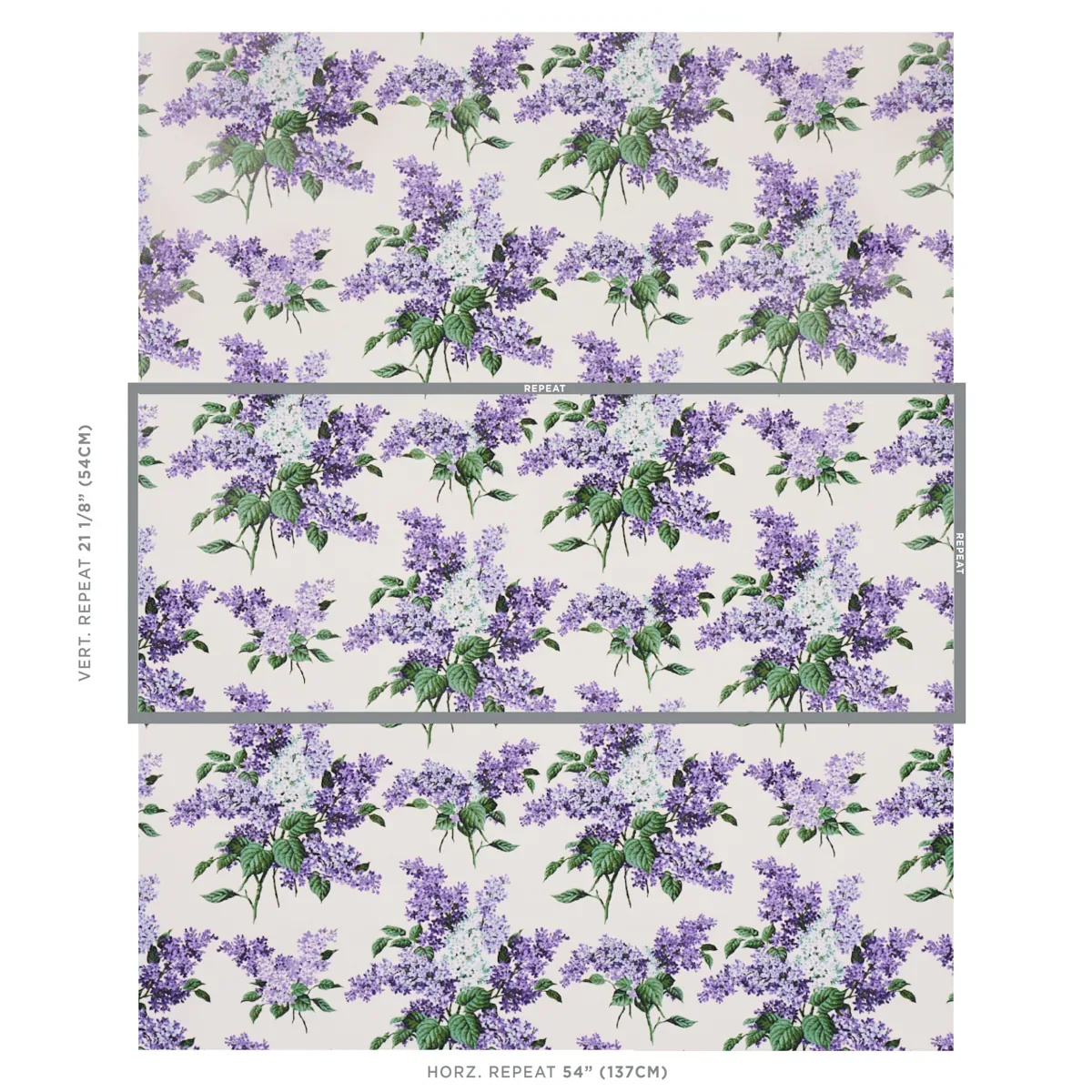 PROUST'S LILACS PURPLE Schumacher Wallpaper wallpaper - SKU 5014310