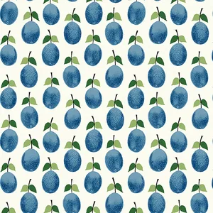 Schumacher PRUNUS wallpaper, color BLUE, SKU 1974