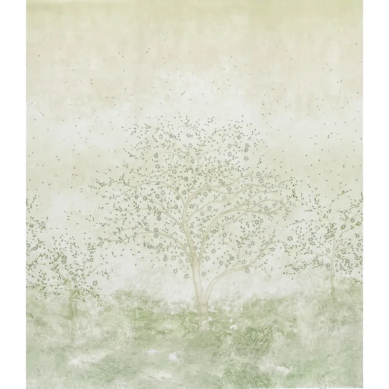 Schumacher Psalm 3 Panel Set wallpaper, color ALABASTER, SKU 5017141