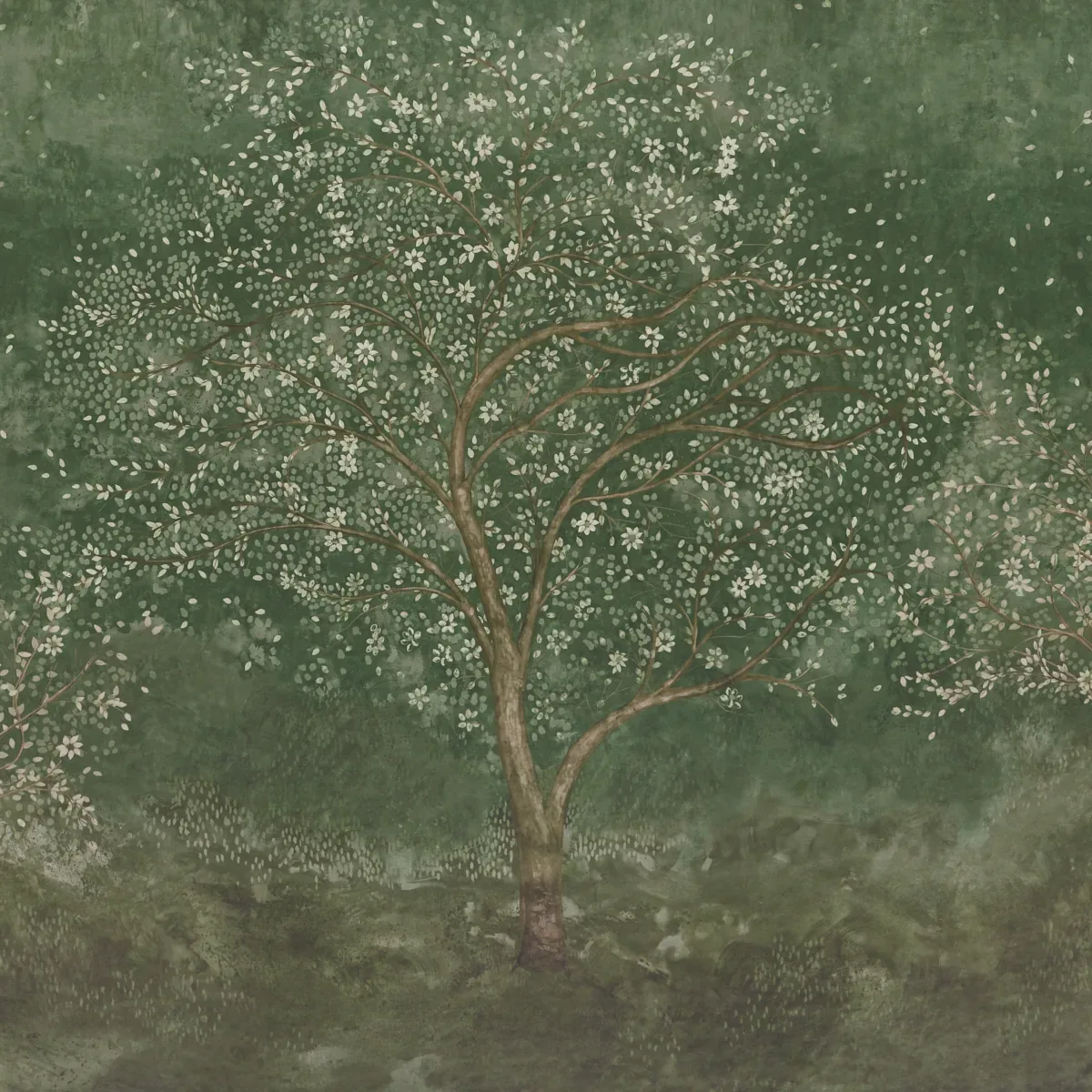 Psalm 3 Panel Set - CYPRESS Schumacher Wallpaper | Wallpaper Psalm 3 Panel Set CYPRESS Schumacher Wallpaper wallpaper - SKU 5017140