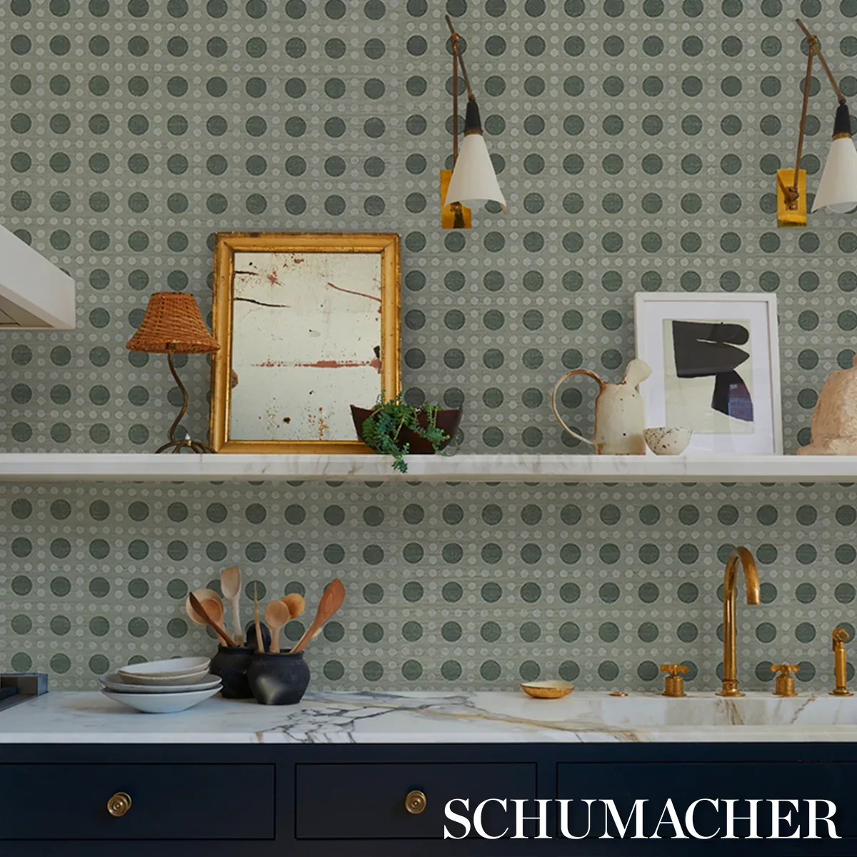 PUNTINI SISAL - SEAGLASS Schumacher Wallpaper | Wallpaper Tw PUNTINI SISAL SEAGLASS Schumacher Wallpaper wallpaper - SKU 5017871