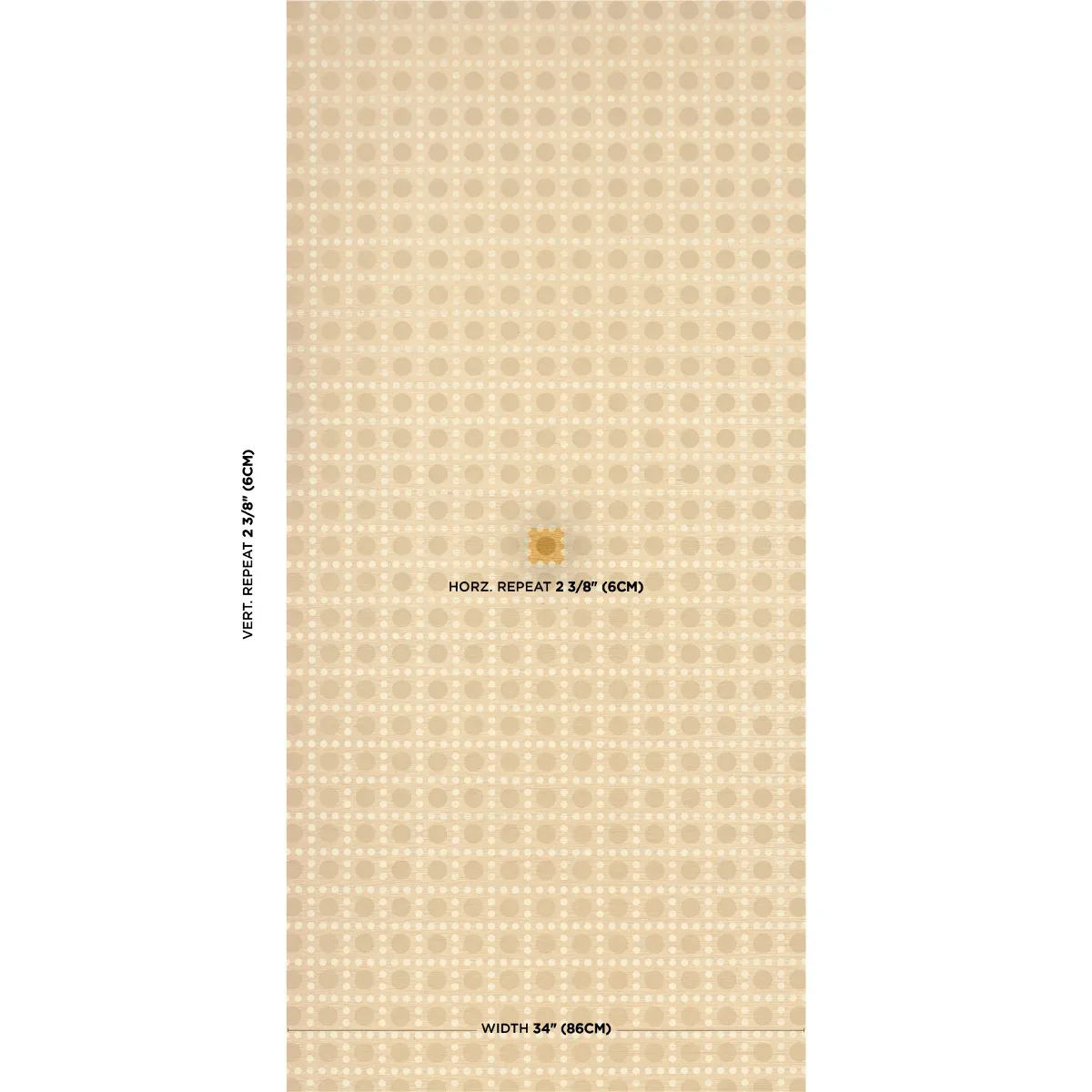 PUNTINI SISAL TANLINES Schumacher Wallpaper wallpaper - SKU 5017870