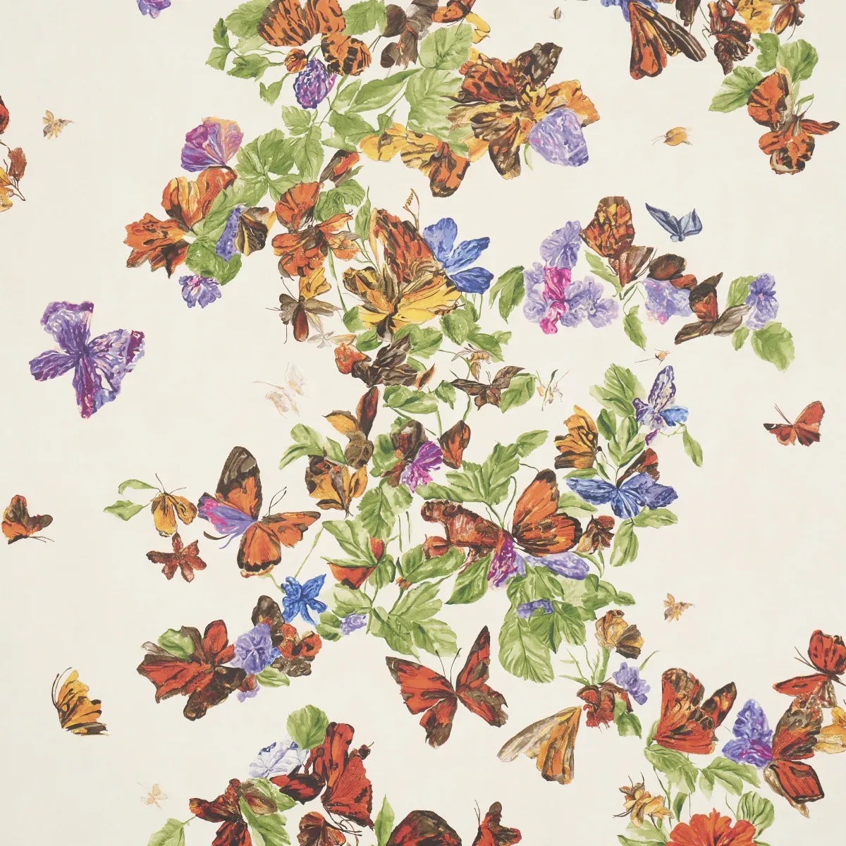 PYNE BUTTERFLY MONARCH ORANGE Schumacher Wallpaper wallpaper - SKU 5016380