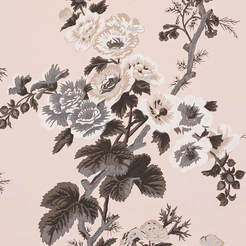 PYNE HOLLYHOCK BLUSH Schumacher Wallpaper wallpaper - SKU 5006924