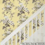 PYNE HOLLYHOCK - BUTTERCUP Schumacher Wallpaper | Wallpaper PYNE HOLLYHOCK BUTTERCUP Schumacher Wallpaper wallpaper - SKU 5006925