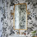 PYNE HOLLYHOCK - GRISAILLE Schumacher Wallpaper | Wallpaper PYNE HOLLYHOCK GRISAILLE Schumacher Wallpaper wallpaper - SKU 5006923